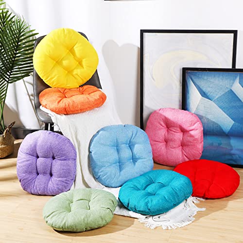 Fumete 8 Pcs 16 Inch Round Floor Cushions for Kids and Toddlers, Flexible Seating Classroom Furniture Floor Pillow for Home, Daycare, Preschool, Yoga and Meditation (Lovely) - color: Lovely