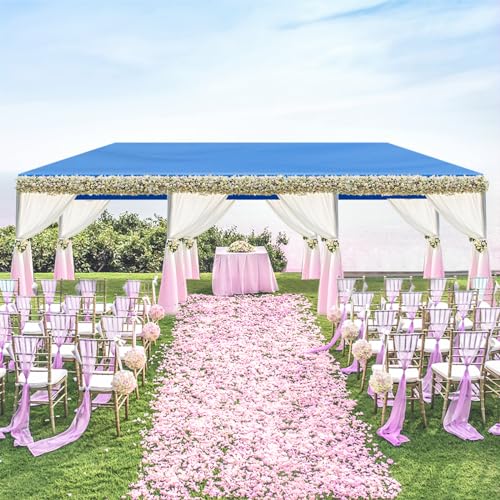 10x30ft Outdoor Party Tent,Waterproof Canopy Patio Wedding Gazebo,Commercial Heavy Duty Large Party Tents,Folding Gazebo Canopy Tent,with 8 Removable Sidewalls,for Yard Event Deck Parties (Blue)