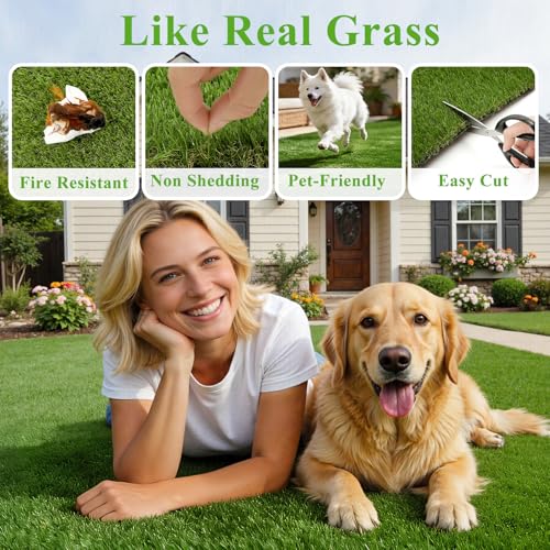 HEBE Fake Grass Pee Pad for Dogs 20"x30", Artificial Grass Turf for Indoor Outdoor Potty Training, Washable Dog Potty Grass Mat with Drainage Holes, Reusable Non-Slip Pet Potty Pad - size: 20''x30''