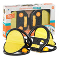 Velcro Toss and Catch Game Set, 2024 Upgrade with Launchers and 2 Balls, Outdoor Games for Kids Aged 3-12, Beach Paddle Ball Set for Yard, 2pc