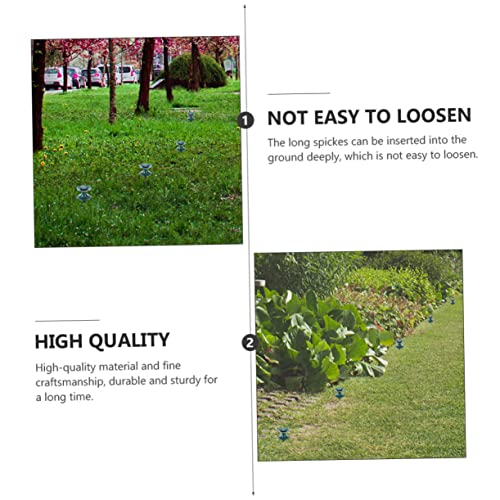 Garden Hose Guide Spike,Hose Guards for Flower Beds,Garden Reel Guide Wheel 4 Pack Spikes for Plant Protection Organizer Gardening Supplies Holder