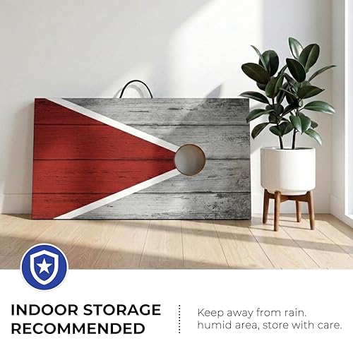 Cornhole Board Set Cornhole Games for Adults Portable Choose Regulation or Tailgate Size - style: 4' x 2' Pyramid
