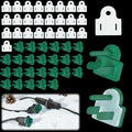 25 Sets Plug Protectors Covers and Weatherproof Gaskets, Outdoor Waterproof Outlet Plug Covers for Christmas Lights, Extension Cords, GFCI Tripping Prevention, Fit 2 or 3 Pronged Plugs - style: 25 Sets Green Weatherproof Plug Covers