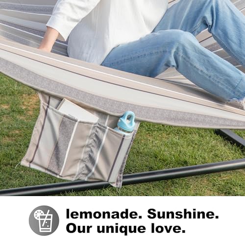 Fabric Hammock with Stand (Peace Dove) - color: Peace Dove
