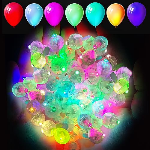 Aogist 200pcs Multicolor Balloon Light,Long Standby Time Waterproof Mini Ball Light,Round LED Flash Lamp for Paper Lantern Balloon Party,Wedding,Birthday,Festival,New Year and Christmas Decorative - color: Multicolor, size: 200 PCS-STANDARD