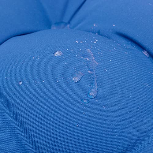 QILLOWAY Outdoor High Back Chair Cushion for Adirondack, All Weather Rocking Chair Cushions Thick Padded Replacement for Patio Furniture,Marine Blue - color: Marine Blue