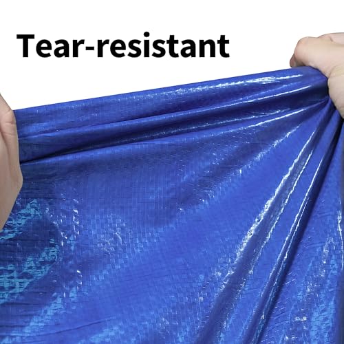 TARPAL 40x50 Feet Blue Tarp Waterproof 5mil Extra Large tarp Multipurpose Protective Cover All Purpose Poly Tarps for Firewood,Camping,Tent,Outdoor Furniture - color: Blue, size: 40x50 Feet-Finished size
