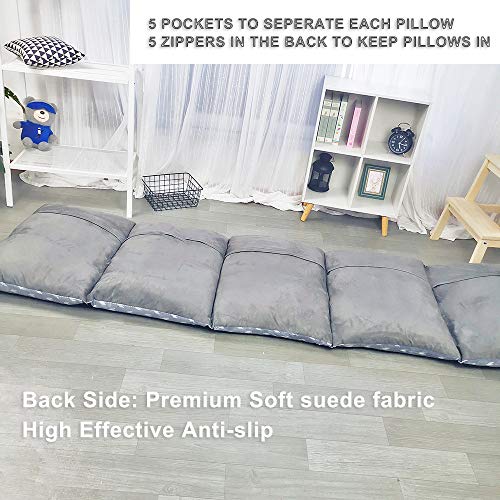 ICOPUCA Floor Lounger Pillow casing for boy Girl, Soft Minky Plush, Black Constellation Print, Cover/Sleeve/Casing ONLY! Perfect Reading and Watching TV Cushion - Excellent for Sleepovers, King Size; - color: Black Constellation, size: King (Pack of 1)