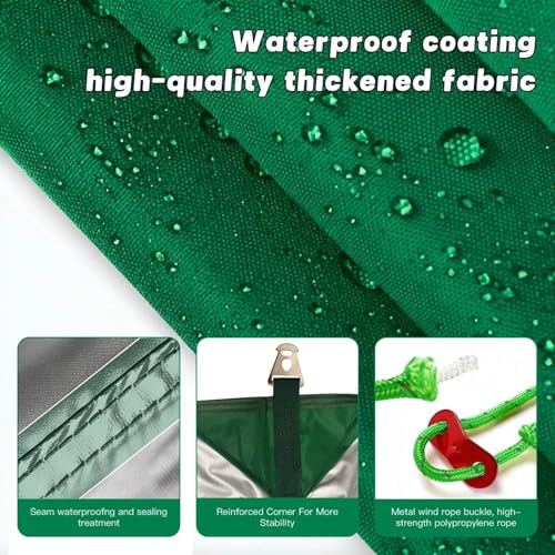 Waterproof Camping Tarp Tent Hammock Rain Fly, Mutifunctional Tent Footprint Lightweight Tarp for Camping, Hiking and Survival Shelter