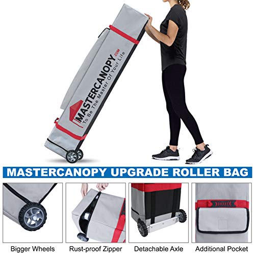 MASTERCANOPY Pop Up Canopy Tent Commercial Grade Instant Shelter (8x8, White) - color: White, size: 8x8