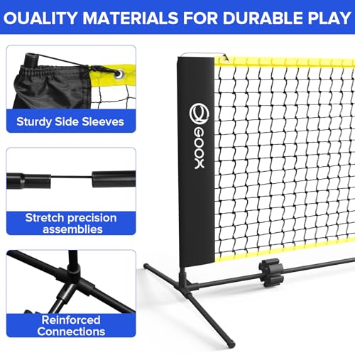 GOOX 6FT Small Mini Pickleball Net Set - Quick Setup Indoor/Outdoor Portable Practice Net - style: Pickleball Net