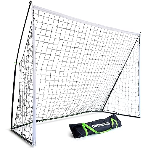 QUICKPLAY Kickster Soccer Goal Range – Ultra Portable | Quick and Easy Set Up | Includes Net and Carry Bag | Available in 7 Sizes | Backyard Soccer Net for Kids & Adults [Single Goal] - style: Futsal 9.8 x 6.5'