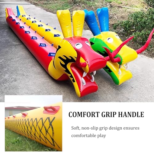 Outdoor Inflatable Dragon Boat for Team Building and Corporate Events, Easy to Carry Multiplayer Game Prop - size: 8 seats/L-5.5M