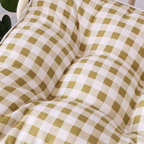 vctops 1PC Indoor Outdoor Bohemian Square Chair Cushion Seat Pad Floor Cushion Pillow (Grid Green 1, 16"X16") - color: Grid Green 1, style: 16Inchx16Inch/40x40cm