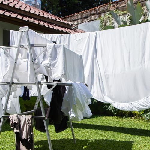 uxcell Portable Clothesline, 32.8ft Nylon Windproof Non-Slip Washing Line Rope for Courtyard Outdoor Travel Camping Laundry Drying, Green - color: Green, size: 32.8ft