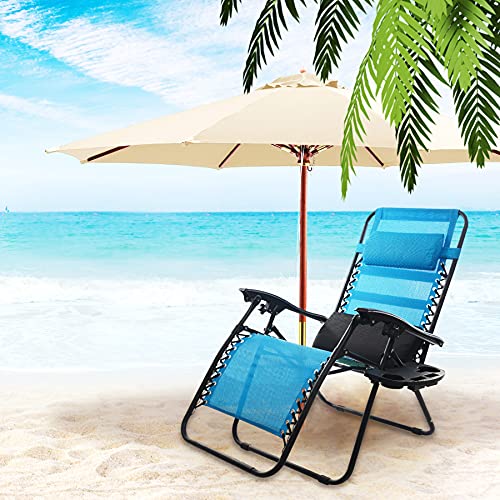 2Pack Zero Gravity Chair Cup Holder for Zero Gravity Chair, Upgraded Version Cup Holder, Universal Clip On Chair Table with Mobile Device Slot and Snack Tray/Black