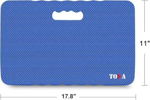 TOUA Garden Kneeling Pad, Kneeling Mat for Gardening, Bath Kneeler for Baby Bath, Large Support Knee 17.8x11x1.4 Thick High Density Foam Protective Knee, Knee Pads for Gardening, Planting Blue 2 Pack - color: Blue, size: Large - 2 Pack