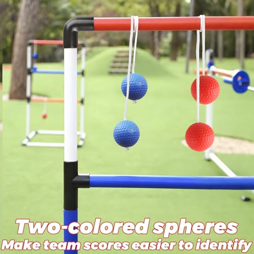 16 Pack Ladder Balls Toss Replacement Set - Ladder Ball for Toss Match(‎Red Blue)