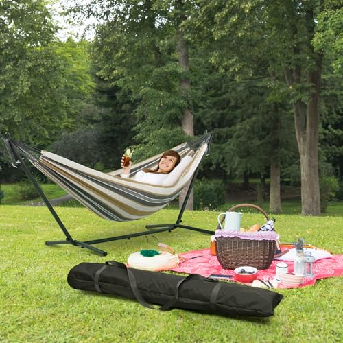 Cosmos Hammock Carrying Bag Heavy Duty Hammock Storage Bag Portable Steel Stand Cover Oversized Outdoor Patio Umbrella Organizer Replacement Bag with Adjustable Shoulder Strap, 66.5"L x 16.5''W
