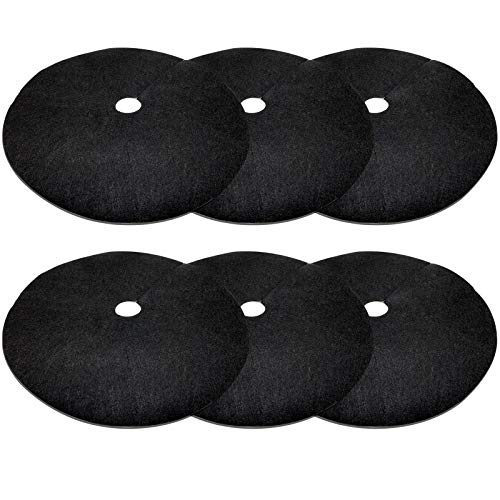 EBaokuup 6 Pack 28.3 Inch Non-Woven Tree Mulch Ring - Degradable Tree Protector Mat, Reusable Tree Weed Barrier Mat for Root Protection - size: 28.3 Inch