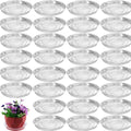 30 Packs 10 Inches Large Clear Plant Saucers for Indoor Outdoor Use Heavy Duty Plastic Plant Trays for Planter Bulk Flower Pot Drip Trays to Catch Water, 4 to 20 Inch - size: 10 inches