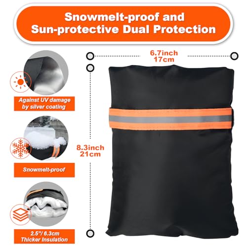 Outdoor Winter Faucet Hose bib Wall Taps Ouside Covers - 8.3”H x 6.7”W, Waterproof & Frost-Free for Winter Freeze Protection, Black, Gray (Gray 4pcs) - color: Gray, size: 4 Pieces