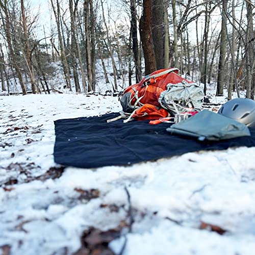 Savior Survival Gear - Outdoor Windproof, Waterproof Fleece Blanket - Portable, Lightweight - Stadium, Picnic, Hiking, Roll-up Travel Blanket, Grey
