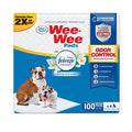 Four Paws Wee-Wee Odor Control with Febreze Freshness Pee Pads for Dogs & Puppies, Leak-Proof Dog Housebreaking Potty Training Floor Protection, Spring Fresh Scent, 22" x 23", 100 Count - size: 22" X 23"