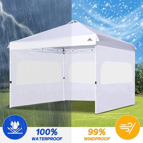 SCOCANOPY Sunwall for 10x10 Canopy Frame with Zipper, 3Pack Sunwalls Only, (White) - color: White, size: 10X10