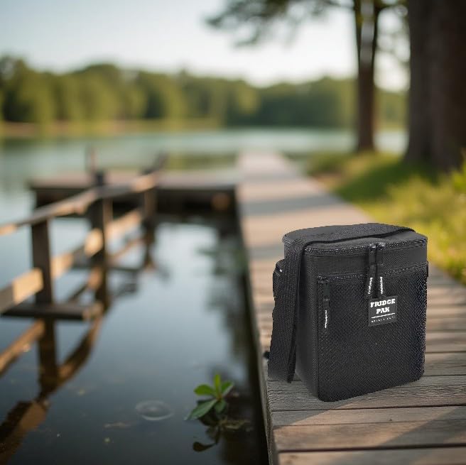6 Can Cooler Bags Insulated Soft Cooler Lunch Bag for Men, Waterproof Leak Proof Cooler Bags Insulated - color: Solid Black