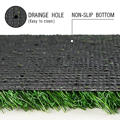 XLX TURF 12 Pack Artificial Grass Square Placemats for Golf Party Decorations - 12"x12" Fake Grass Mats for Crafts Football Table Centerpiece, Realistic Synthetic Pet Dog Turf Patch - size: 12"x12", Set of 12