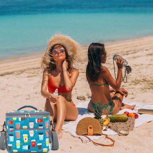 GYEUKHAM Insulated Lunch Bag for Adult/Women/Men, Reusable Large Lunch Box Cooler Soft Leakproof Tote, Thermal Meal Prep Lunch Pail with Adjustable Shoulder Strap for School/Travel/Office, Cup - color: Cup