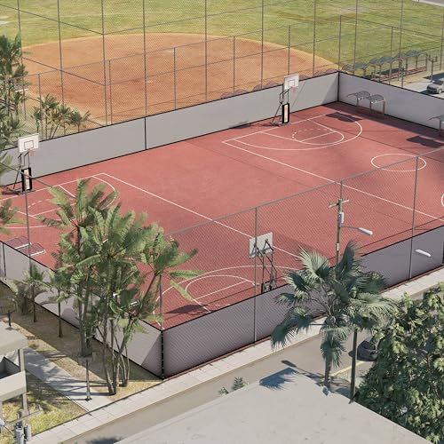 Amgo 4' x 10' Beige Fence Privacy Screen, Commercial Standard Heavy Duty Windscreen with Bindings & Grommets, 90% Blockage, Cable Zip Ties Included (We Make Custom Size) - color: Beige, size: 0 4' x 1 0'