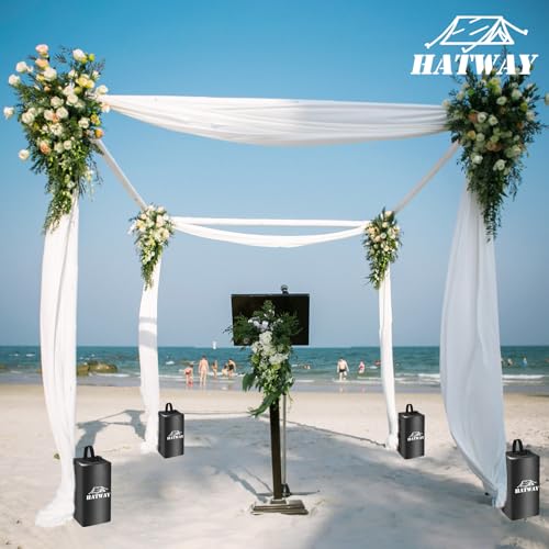 Hatway Canopy Weights,132 LBS Canopy Water Weight Bag Set of 4 Leg Weights for Pop Up Gazebo,Canopies,Tent-4 * 15L-Black - size: 132LBS-4PCS-Black