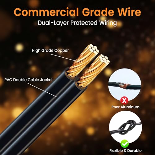 48ft Outdoor String Lights with Remote & Dimmer,24+2 Commercial Grade IP65 Waterproof Bulbs, 2700K Warm White,3 Lighting Modes & Timer,Includes 30 Cable Ties for Patio,Garden, Party - size: 48FT with 24+2Bulbs(2FT Bulbs Spacing)