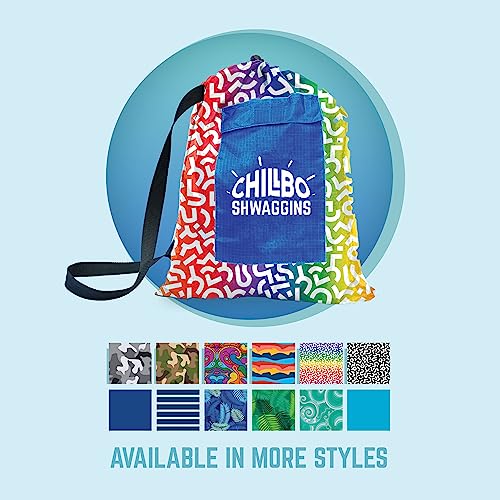 Chillbo Inflatable Couch – Unique Designs - No-Pump Setup, Ripstop Polyester, Stability Pegs, Fun Prints - Portable Air Inflatable Lounger for Beach, Camping, Festivals, and Tailgating - color: Rainbow Swizzle, size: Large