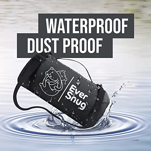 EverSnug Large Waterproof Outdoor Blanket - Extra Thick Premium Quilted Fleece, Waterproof & Windproof, Great for Camping, Picnics, Beaches, Stadiums, Dogs - color: Black