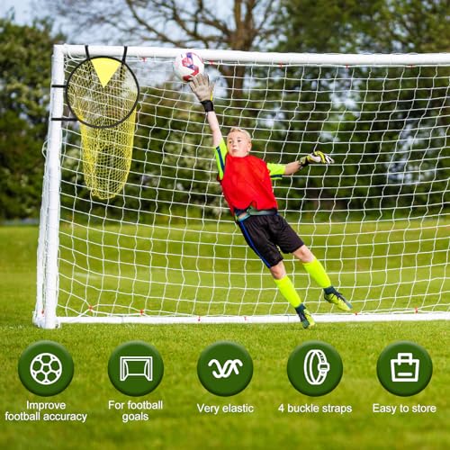 Football Target Net, Easy to Attach and Detach Soccer Goal Net for Goal Training and Accuracy Practice - color: 2 Pcs