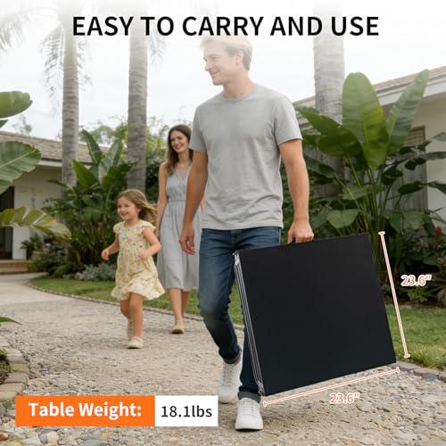 6FT x 2FT Folding Camping Table with Aluminum Alloy Legs, Adjustable Height Portable Outdoor Picnic Table for Camping, Travel, Parties, Kids Crafts, and Market Vendor Use - size: 6 ft x 2 ft × 2.3 ft H