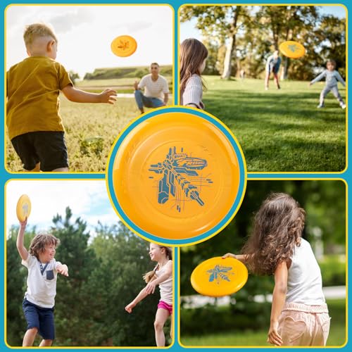 Frisbee Go Flying Disc, 9 Inch Lightweight Sports Disc for Beginners Outdoor Beach Backyard Lawn Park Camping Family Activity Game - 70g - color: V2
