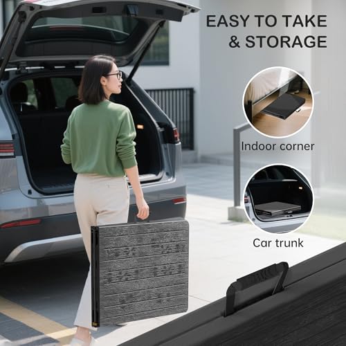 VSOAEIL Folding Table 6 Foot for Indoor Outdoor, Portable Heavy Duty Fold-in-Half Utility Plastic Foldable Dining Table with Carrying Handle for Picnic, Camping and Party, Matte Black - color: Black, size: 6 FT - 1 PACK