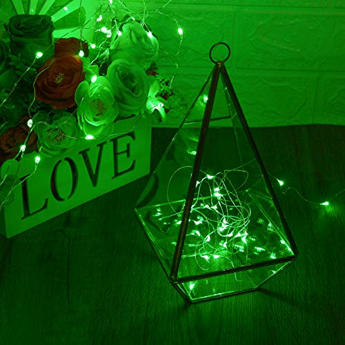 XINKAITE Waterproof LED Fairy String Lights - Starry DIY Decoration for Indoor & Outdoor Parties, Christmas, Holidays (10FT/3Meters, Green) - color: Green, size: 10ft