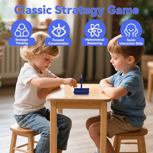 Pup Go Pocket-Sized 4 in a Row for Kids Ages 3+, Perfect Travel Companion for Kids, Travel Games for Car, Road Trip & Airplane. Classic 2 Players Strategy Game for Boys Girls, 6 Spare Discs Included - color: Travel Size