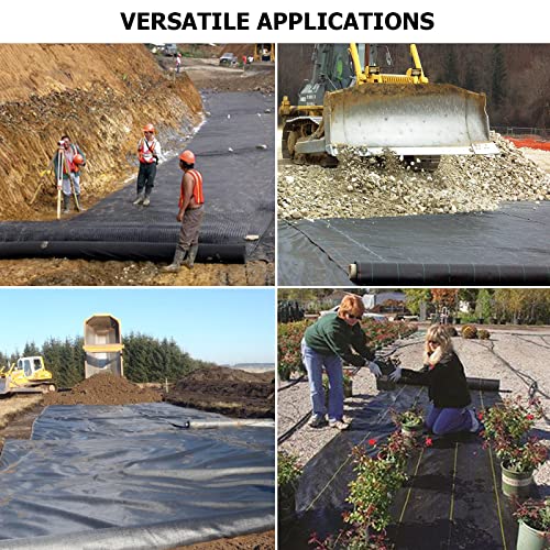 Driveway Fabric, 13x115 ft Road Fabric Commercial Weed Barrier Fabric, Landscape Fabric Heavy Duty 3.5OZ French Drain Fabric for Erosion Control,Landscape Fabric,Weed Barrier,Construction Projects - size: 13x115 Ft-3.5oz