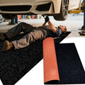 Oil Spill Mat Thick 1/3", 64" x 32" Heavy Duty Rubber Garage Floor Protector Mat for Driveway Outdoor, Absorbs Grease Water Leak-Resistant Carpet for Under Car Auto Golf Cart Mower Washer, Black - size: 64"L x 32"W x 0.3"Th