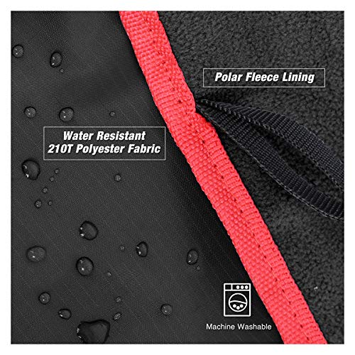 REDCAMP Large Waterproof Stadium Blanket for Cold Weather, Soft Warm Fleece Camping Blanket Windproof for Outdoor Sports, Blue/Red (Outer Black/Inner Black) - color: Outer Black/Inner Black