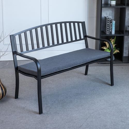 Custom Long Dining Bench Cushion for Indoor Furniture Non-Slip Rectangle Window Seat Cushions 60 x14 Inch, Gray - color: Gray, size: 60″x14″