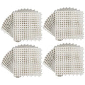FAHKNS 50 PCS Interlocking Drainage Tiles, 12"x12" Anti Slip Interlocking Drain Mat, TPE Interlocking Floor Tiles for Showers, Toilets, Swimming Pools, Terraces, Drain, Pet Areas - color: White