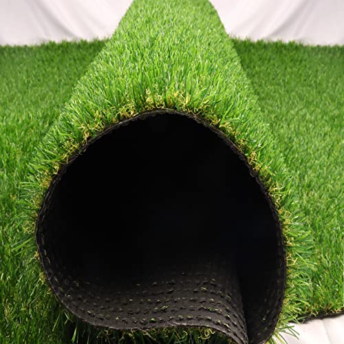 Weidear Artificial Grass 3 ft x 12 ft, 0.8 inch Fake Grass Mat, 4 Tones Synthetic Turf Rug, Indoor Outdoor Turf Grass for Dogs Pets/Patio Lawn Landscape Garden, Customized Sizes - size: 3X12ft