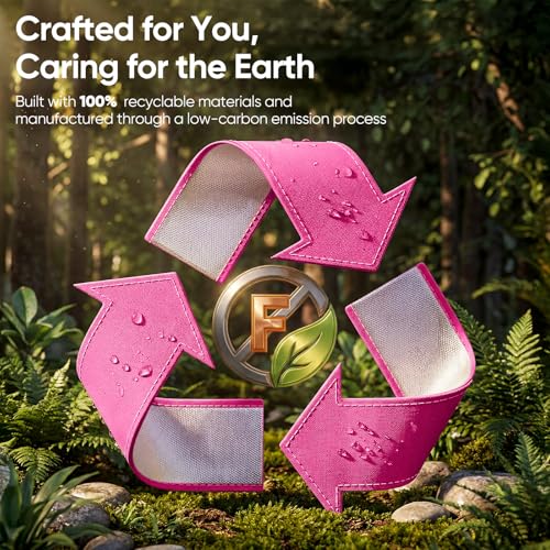 Quictent 10x10 Pop up Canopy Tent with Netting, Auto-Close Magnetic Doors, One Person Instant Setup Screen House Room Tent Screened Waterproof - color: Pink, size: 10'x10'